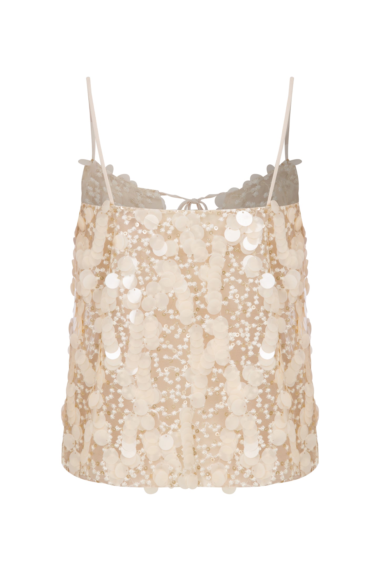 Anya Crop Vest in Sequin