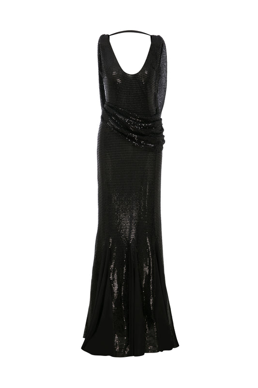 Marlowe Open Back Sequin Gown