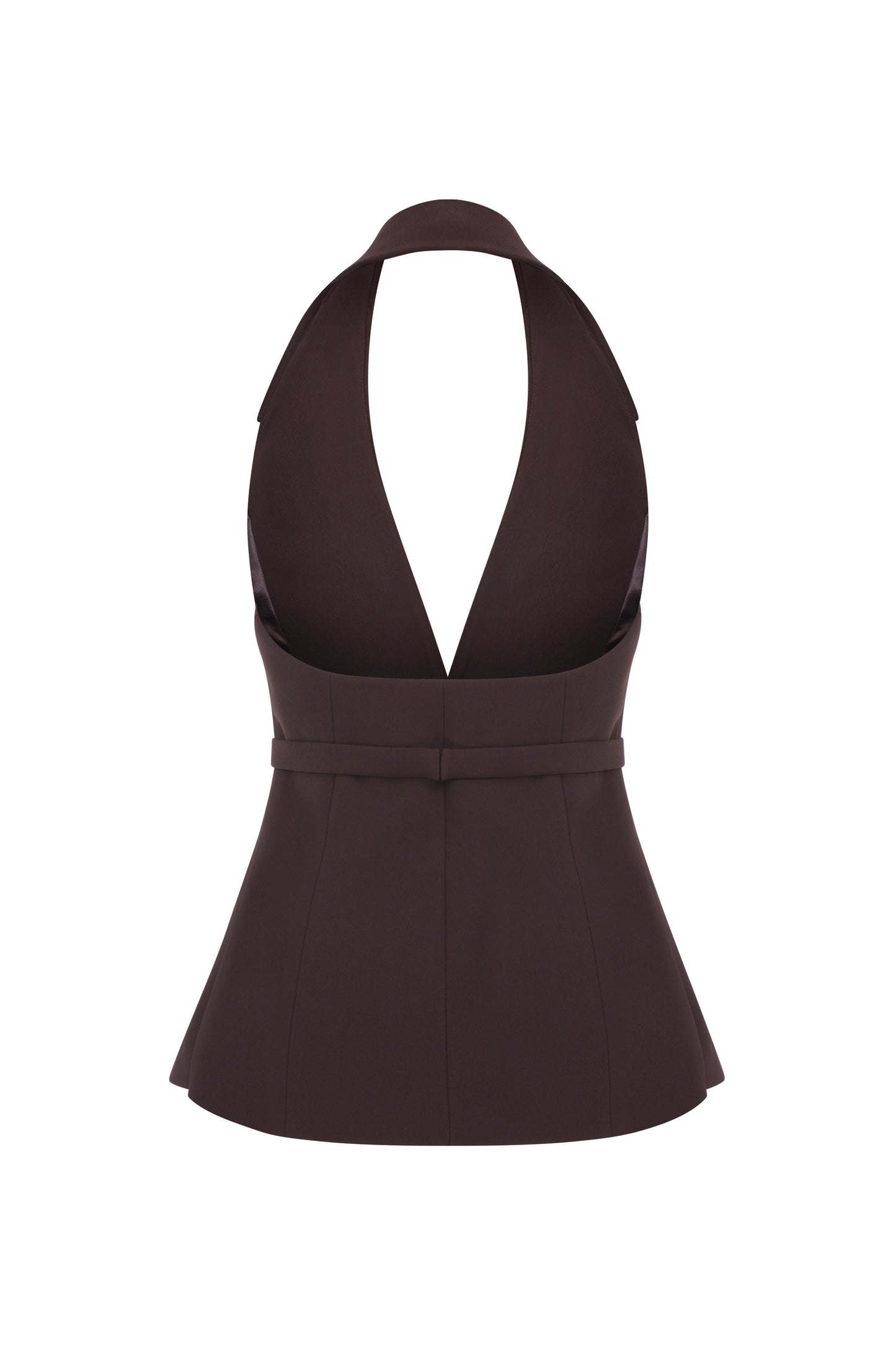 Elaine Vest in Chocolate Brown