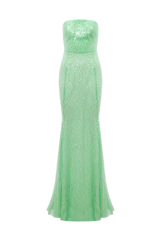 Leo Gown in Pistachio
