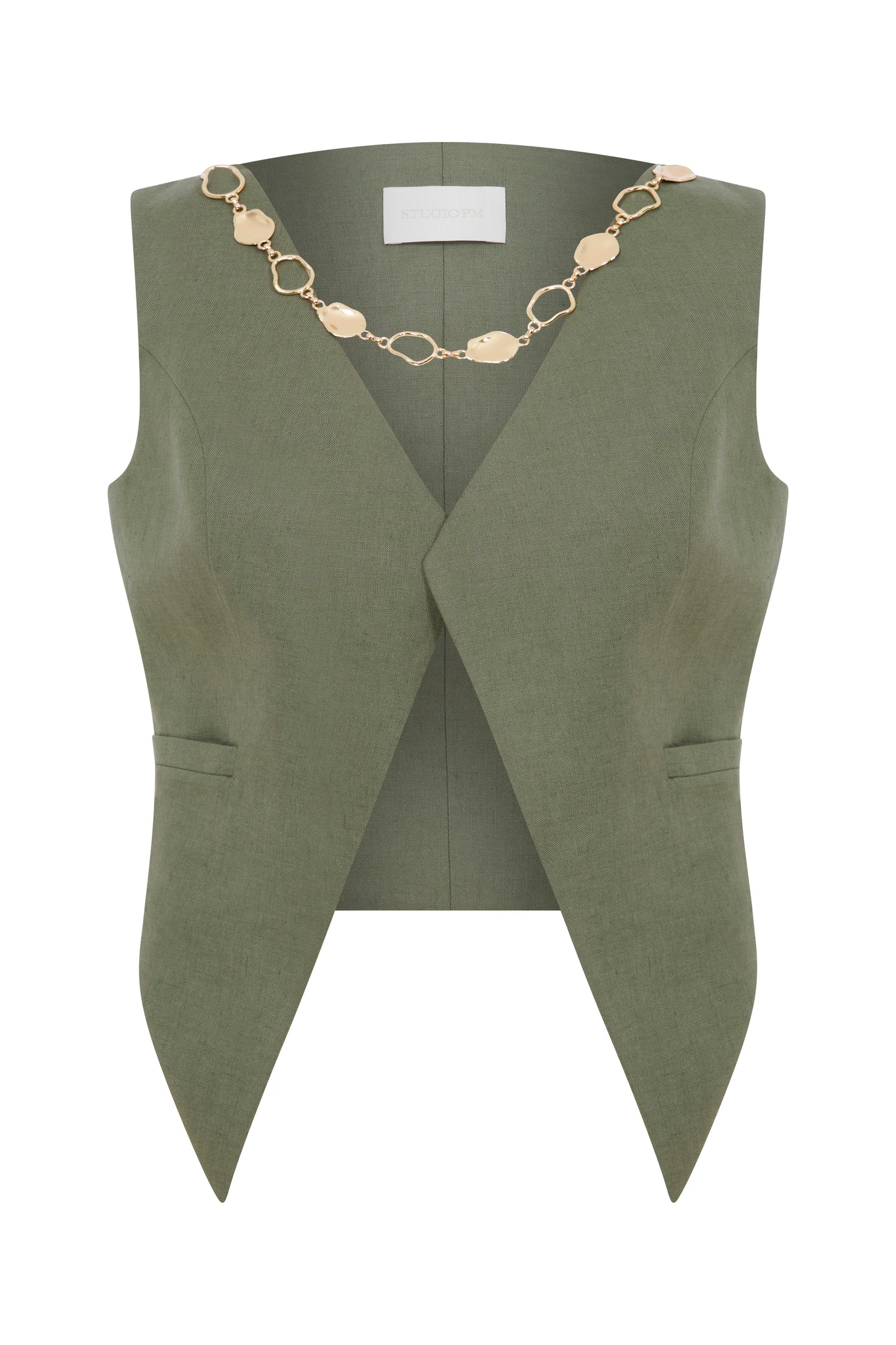 Flippa Linen Vest with Accessory