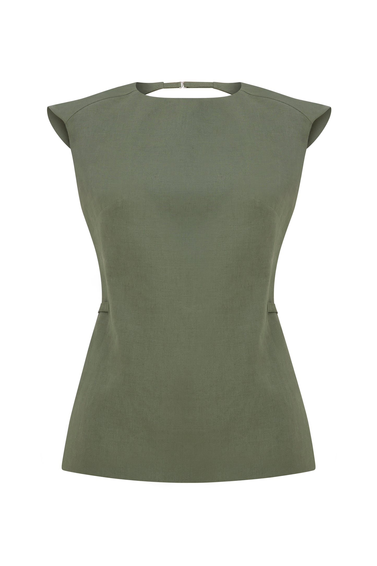 Lauren Backless Top in Khaki