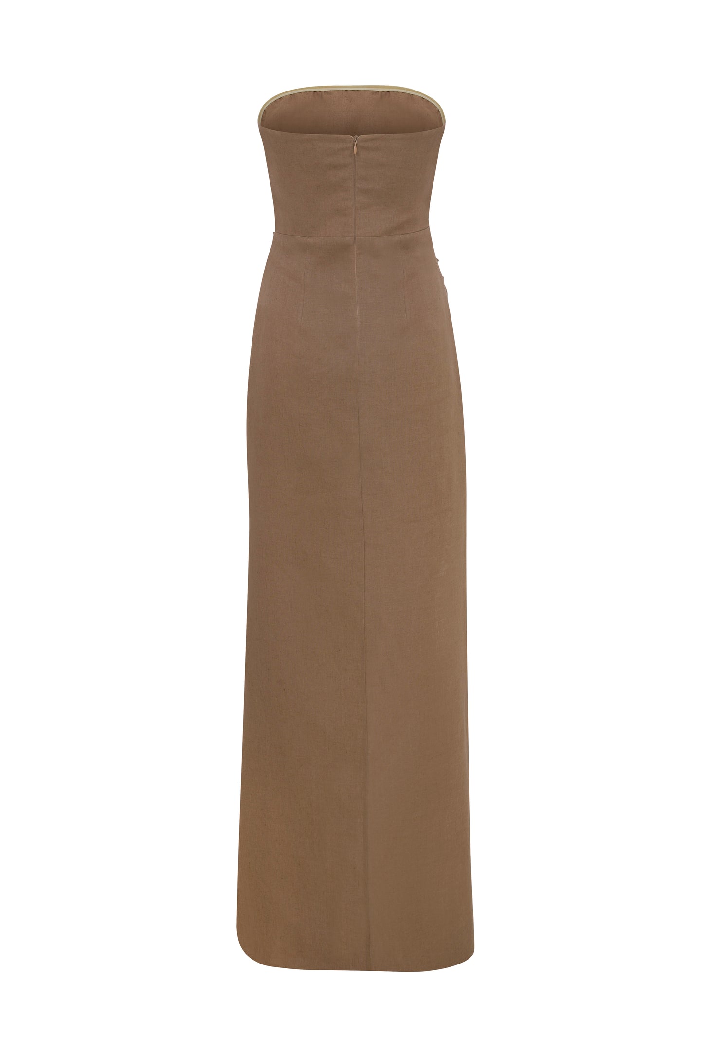 Stacy Linen Dress in Mocha