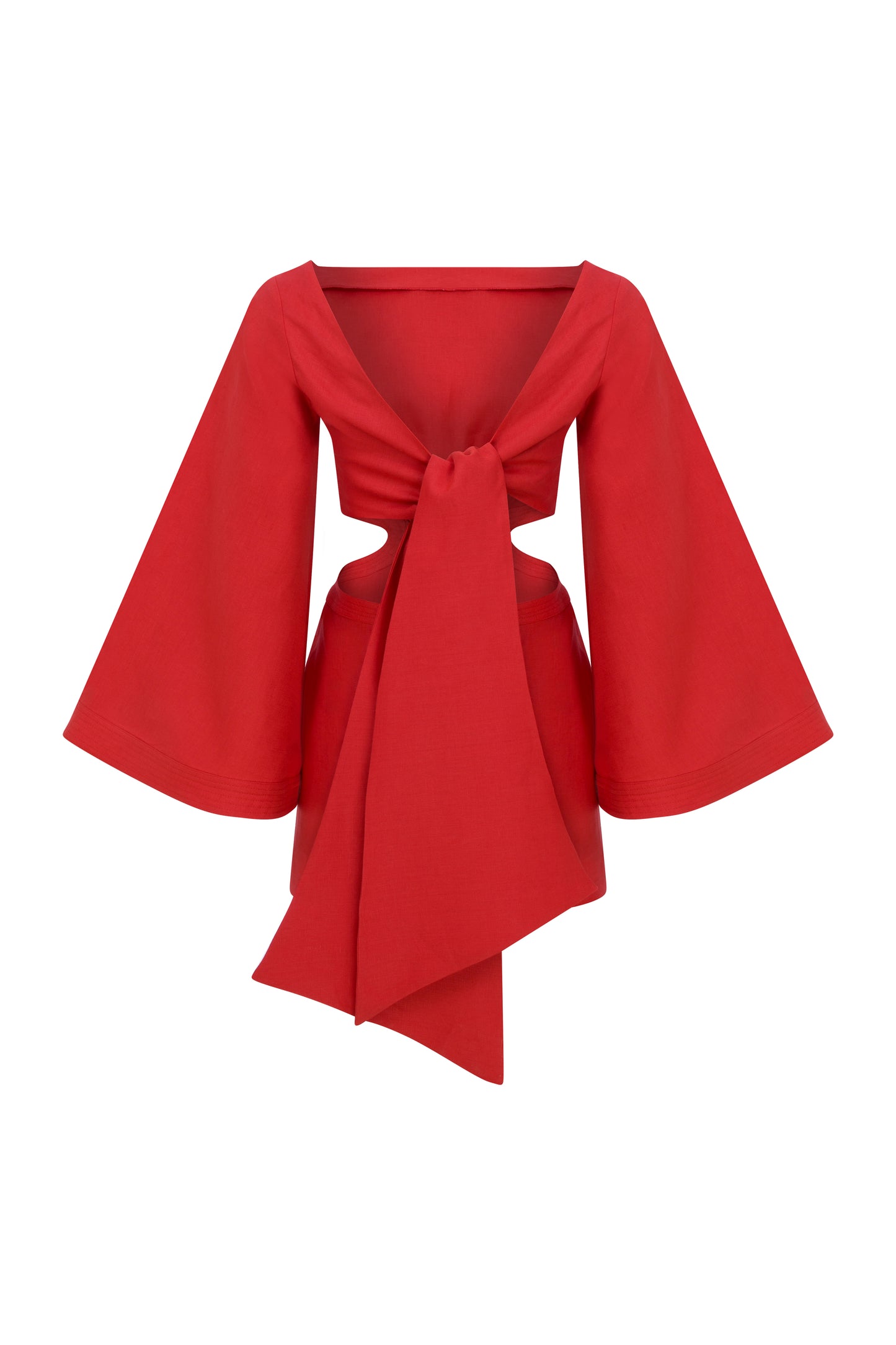 Lexa Mini Dress in Fire Red