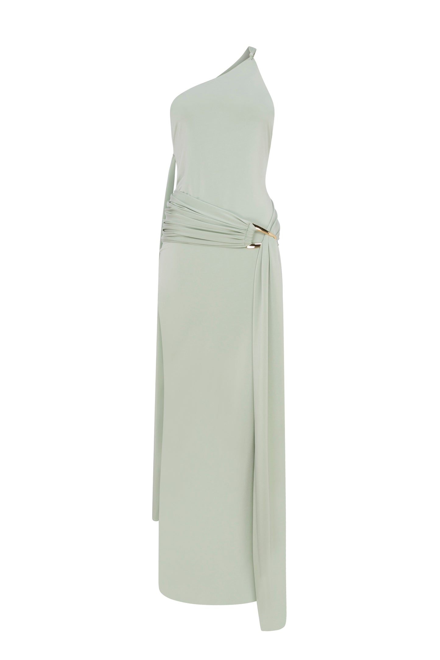Liguria Gown in Mint Jersey