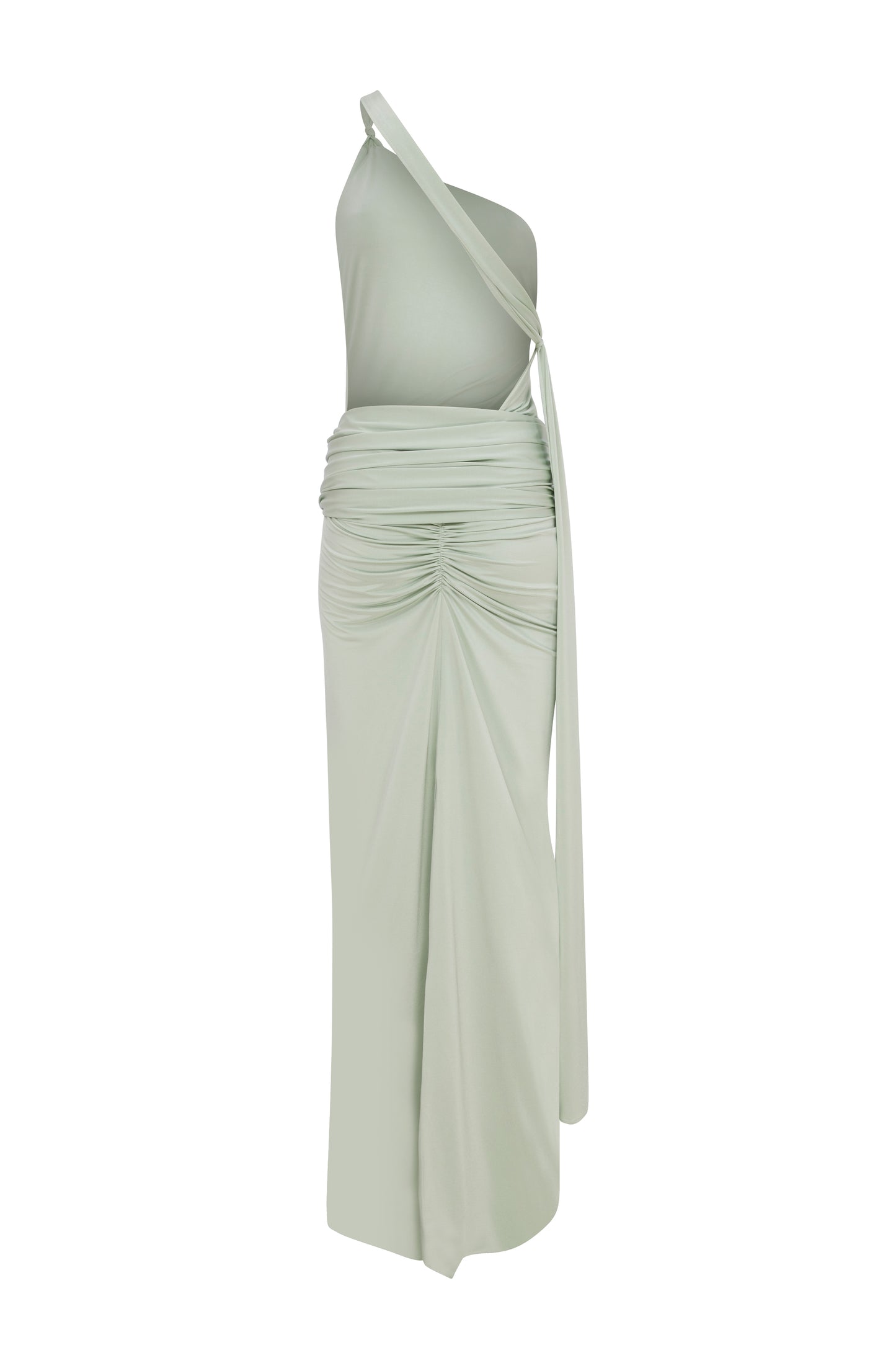 Liguria Gown in Mint Jersey