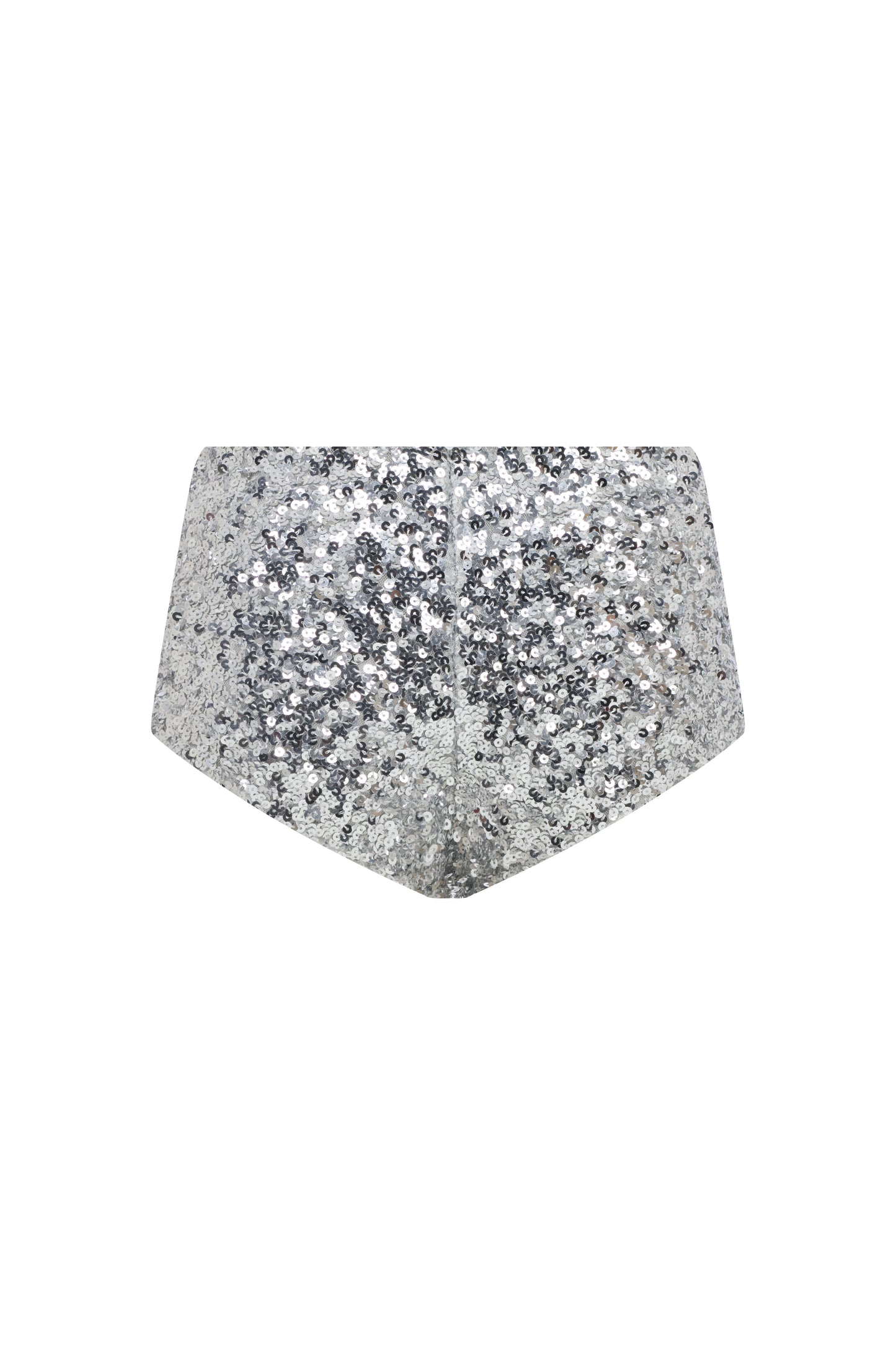 Alina Sequin Shorts in Silver