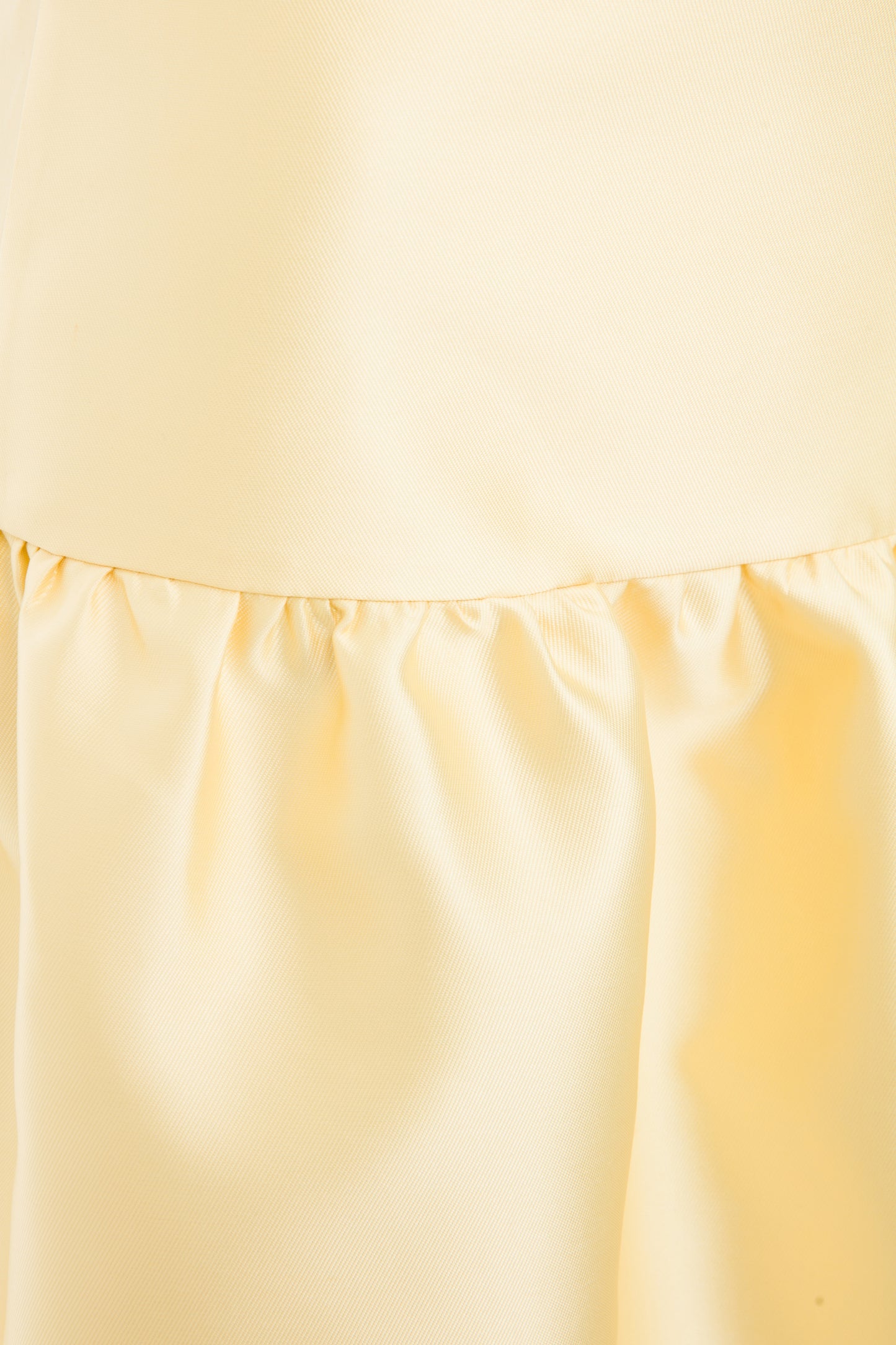 Ella Sand Yellow Gown in Taffeta