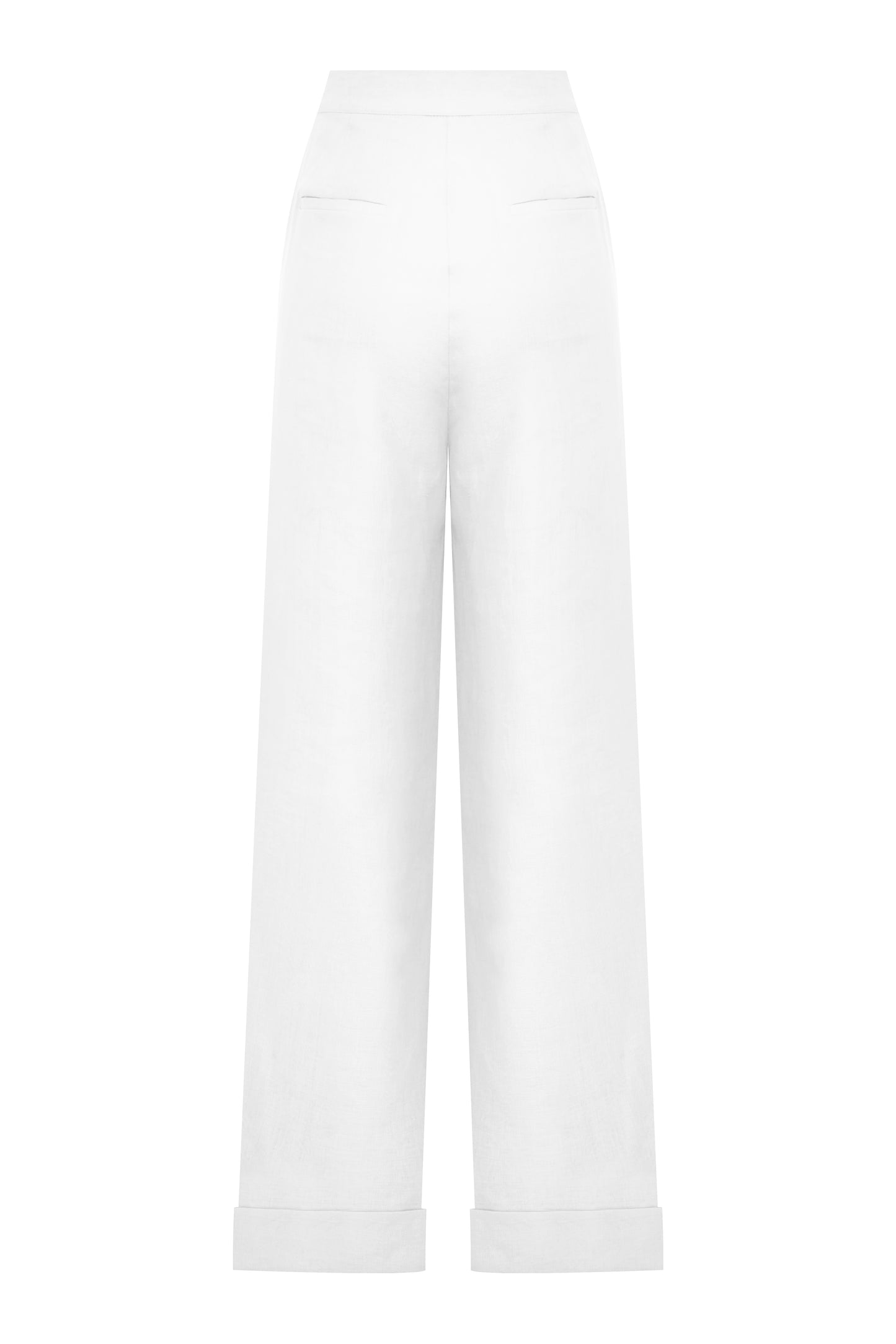 Tina Linen Trousers in White