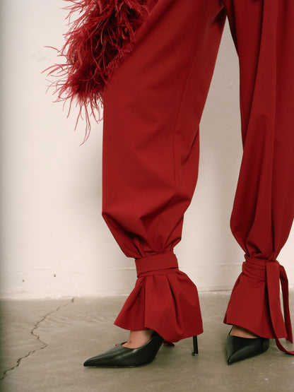 Ivy Trousers in Burgundy