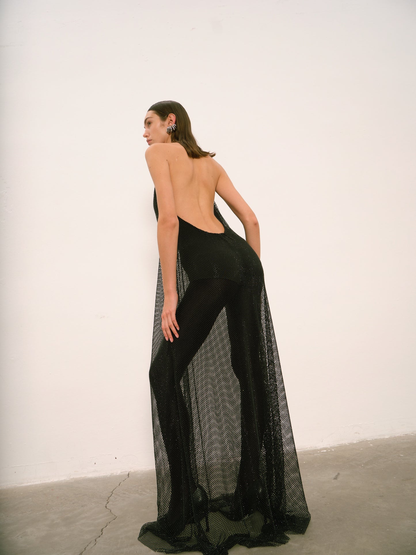 Penelope Maxi Gown in Sequin Mesh