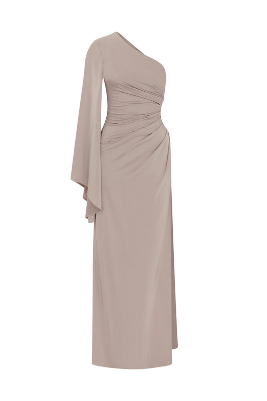 Erin Jersey Dress in Nude