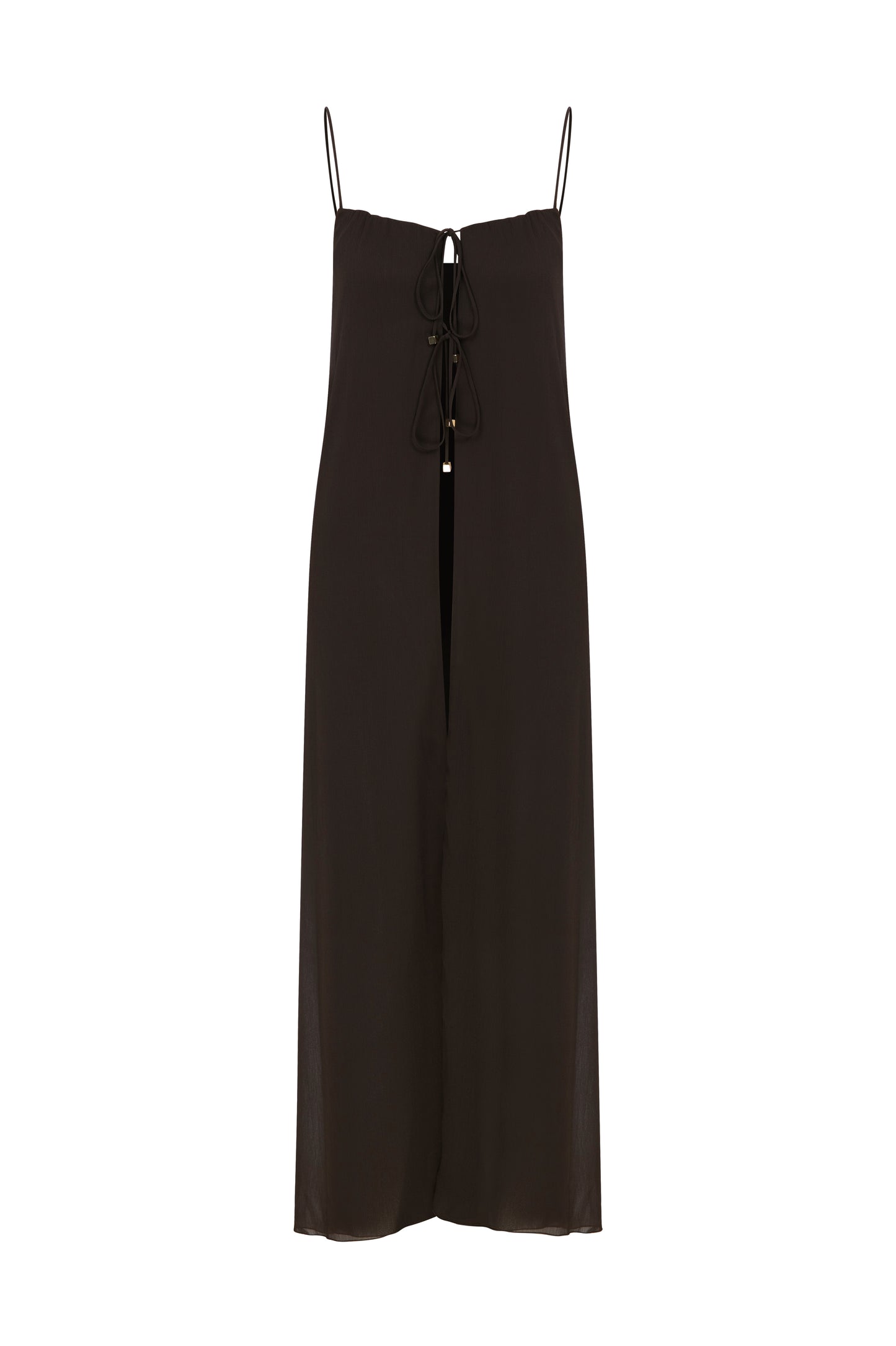 Anya Long Top in Chocolate Brown