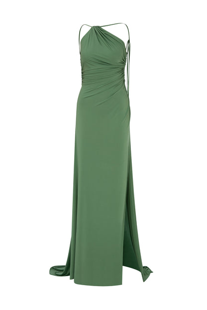 Eleran Gown in Olive Green