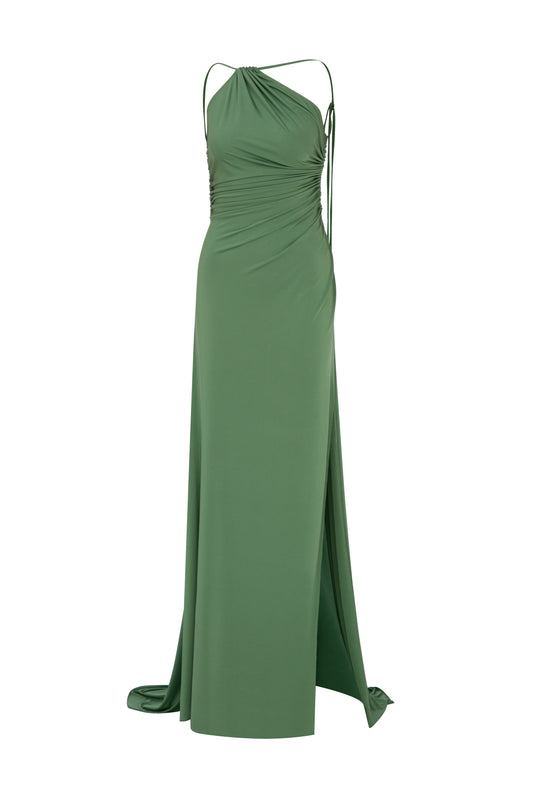Eleran Gown in Olive Green