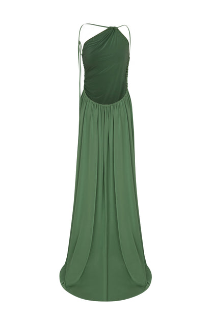 Eleran Gown in Olive Green