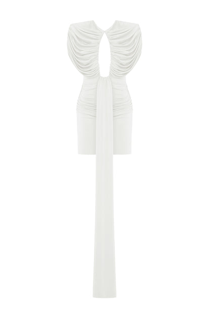 Ritz Mini Dress in White
