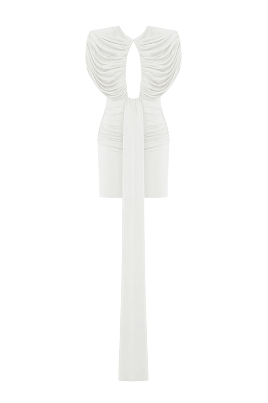 Ritz Mini Dress in White
