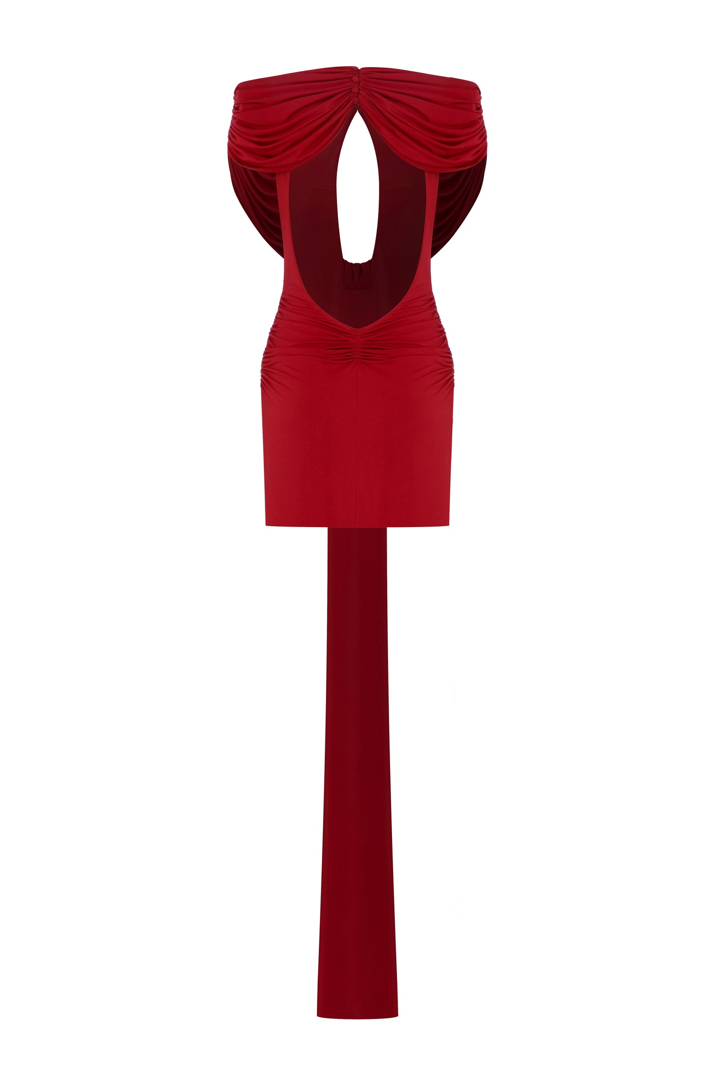 Ritz Mini Cocktail Dress in Chilli Red