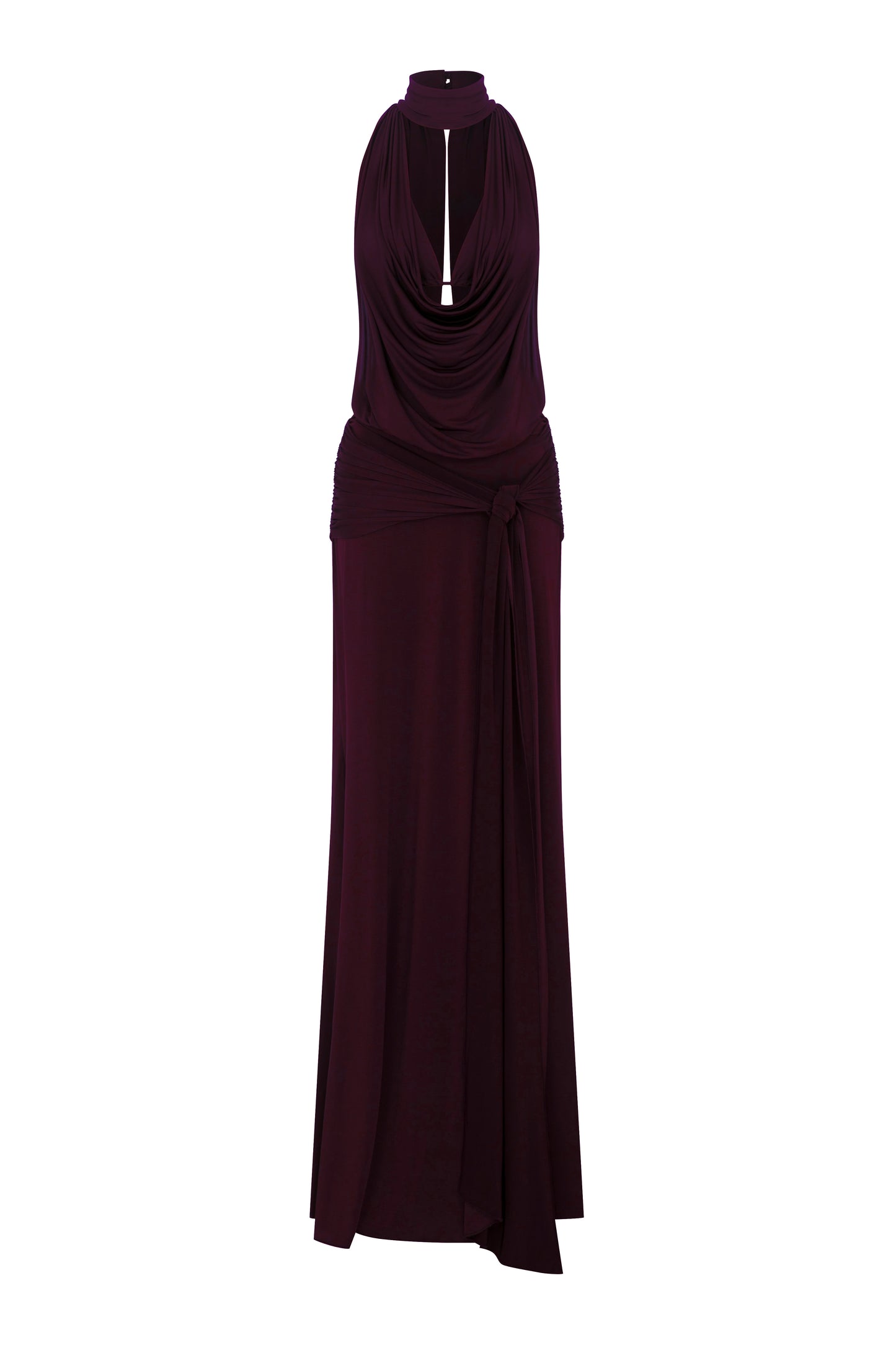 Rachela Gown in Dark Burgundy