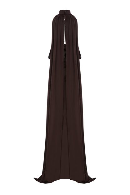 Rachela Gown in Chocolate Brown