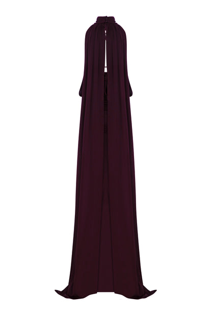 Rachela Gown in Dark Burgundy