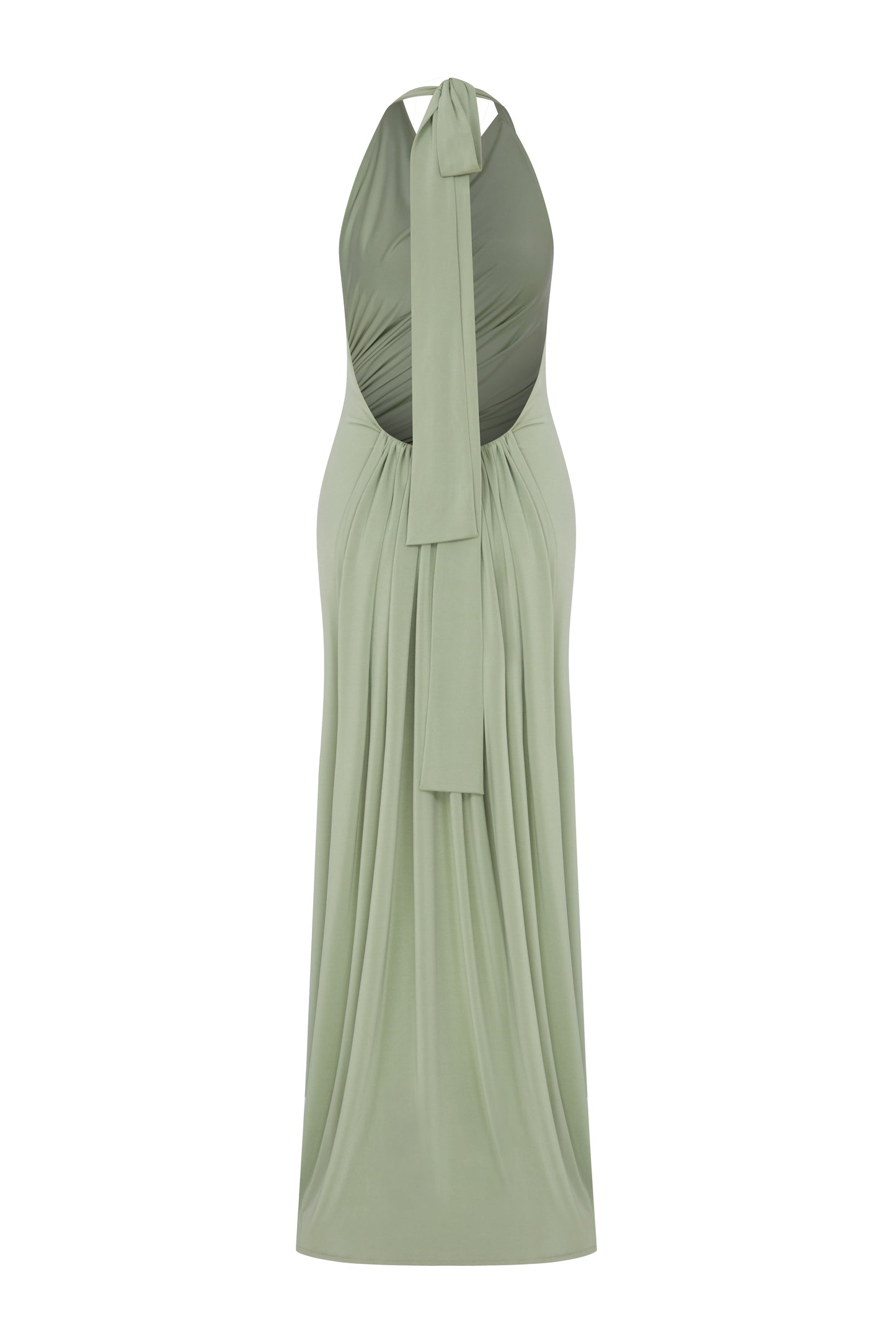 Harper Halter Neck Gown Mint