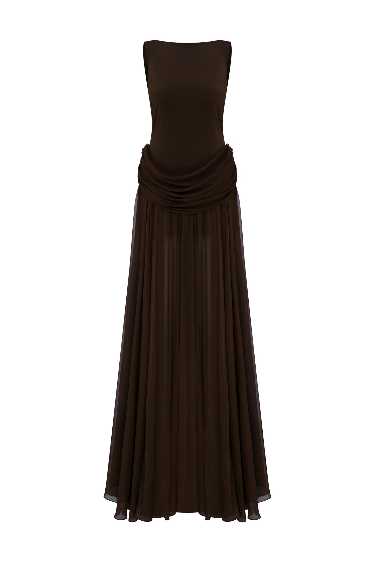 Doe Gown in Chocolate Brown