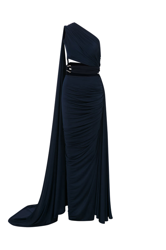 Celestina Gown in Navy