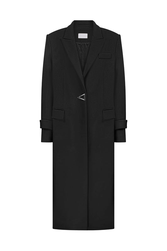 Devon Oversized Coat in Black