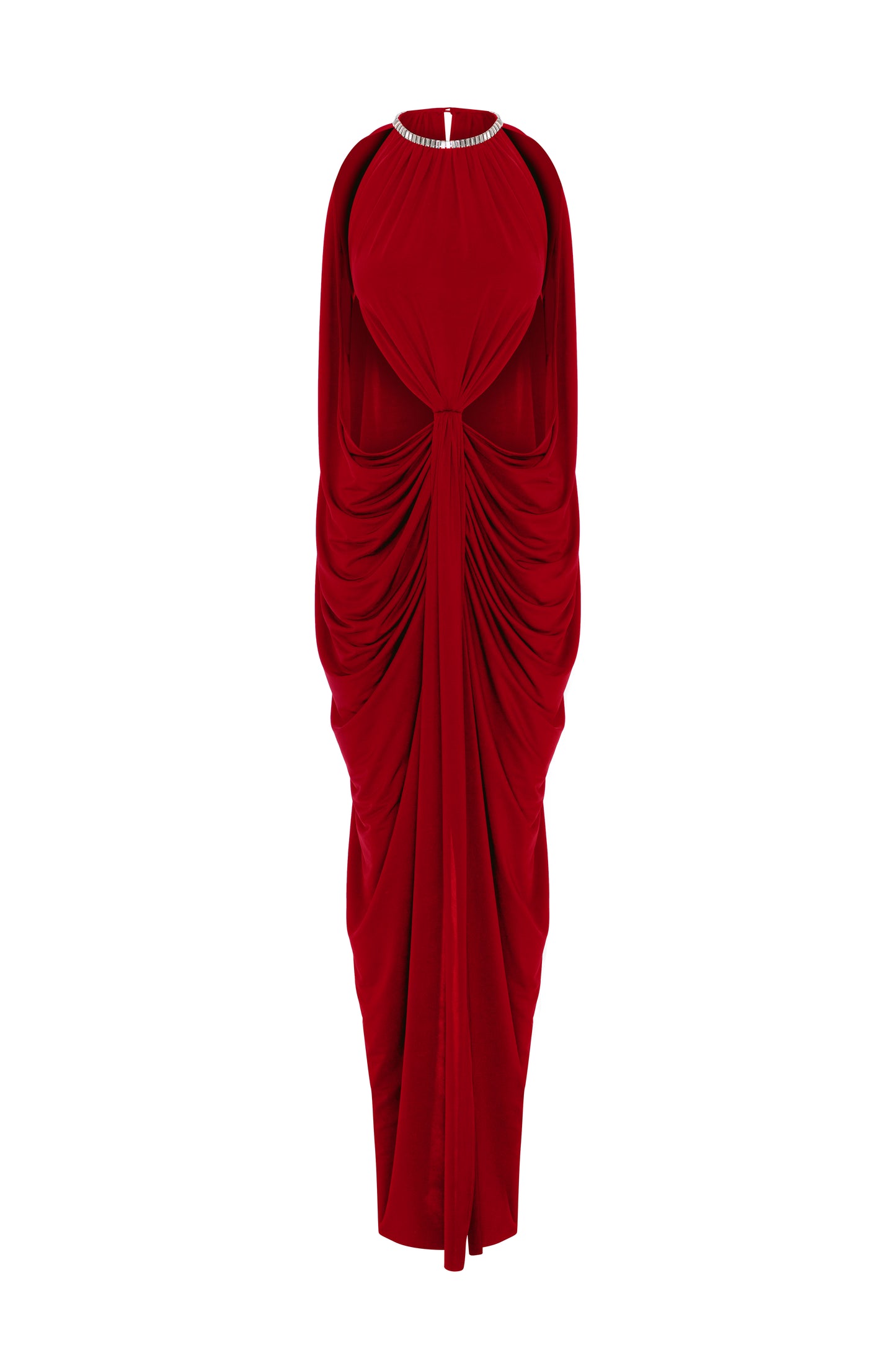 Cicada Gown in Chili Red