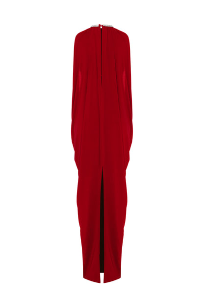 Cicada Gown in Chili Red