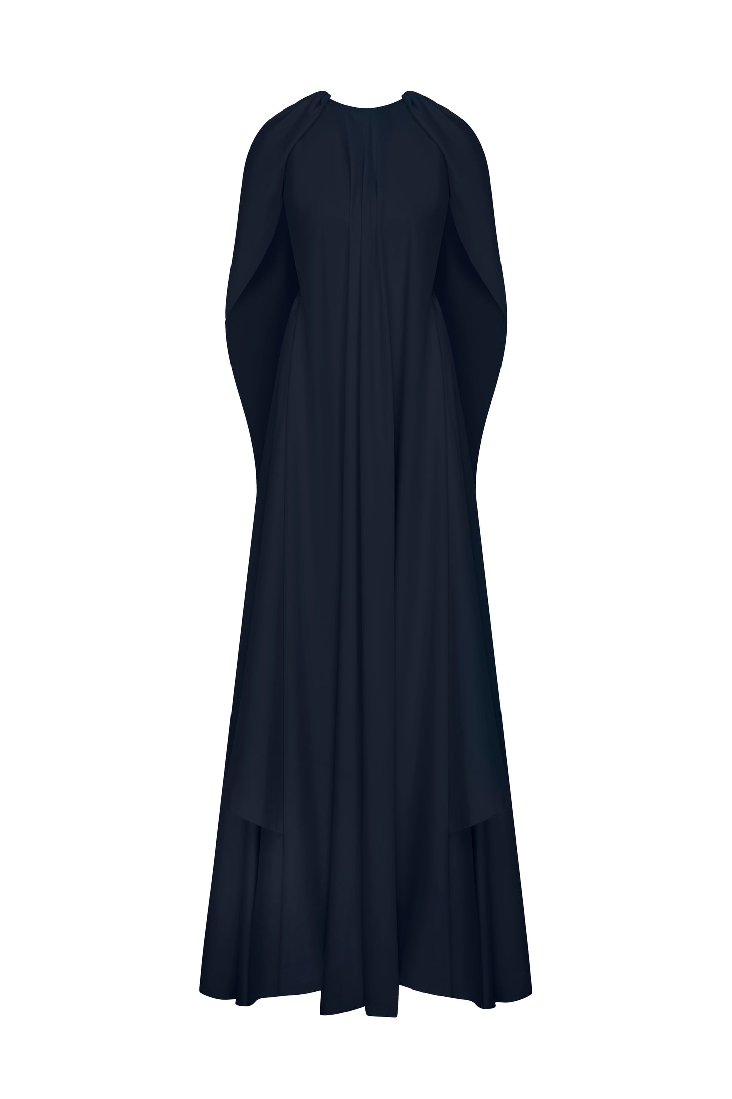 Pera Gown in Satin Navy