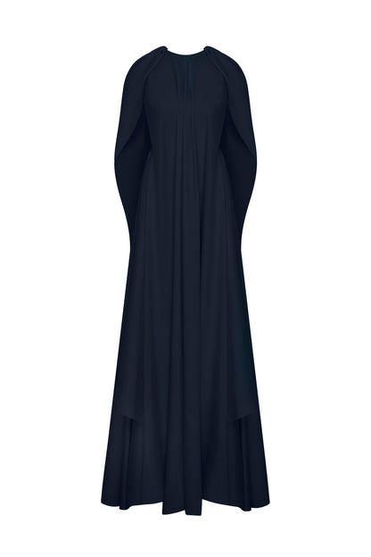 Pera Gown in Satin Navy