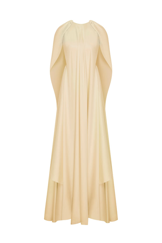 Pera Gown in Satin Yellow