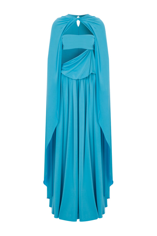 Jasmine Gown in Vibrant Blue
