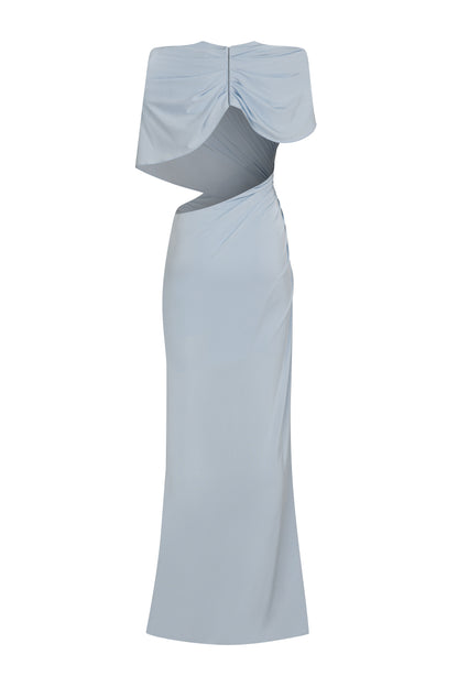 Cecile Gown in Grey Blue