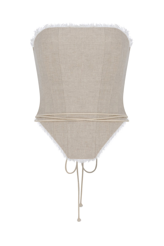 Sera Corset Linen Top