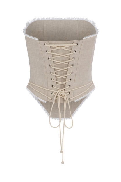Sera Corset Linen Top