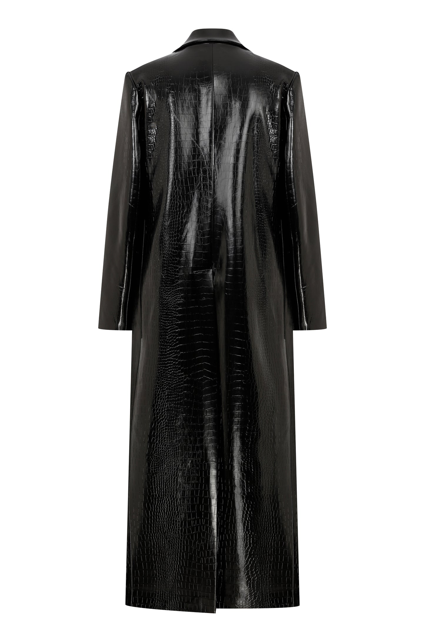 Maxine Trenchcoat in Croco Vegan Leather