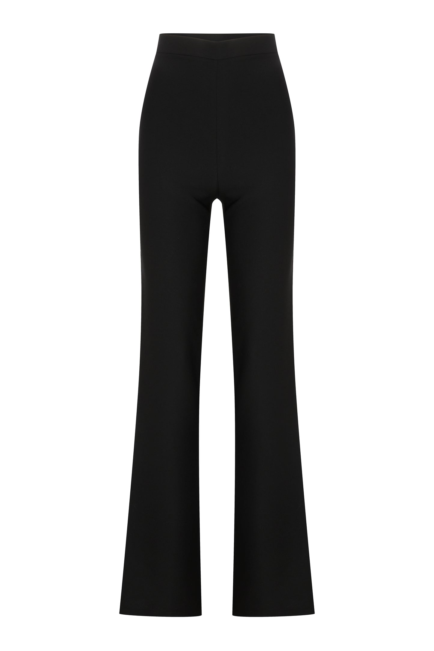 Janine Trousers with Slit in Black