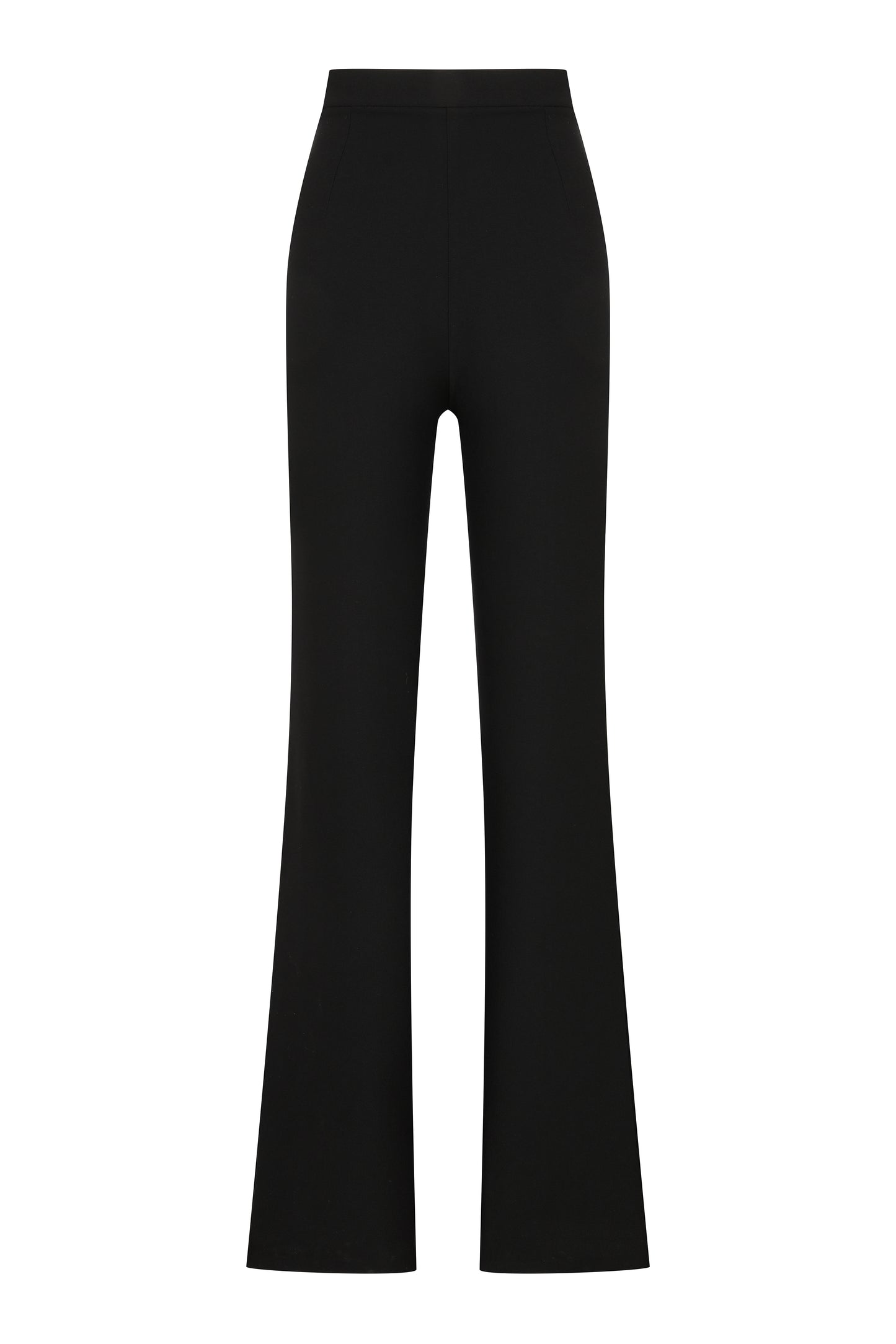 Janine Trousers with Slit in Black