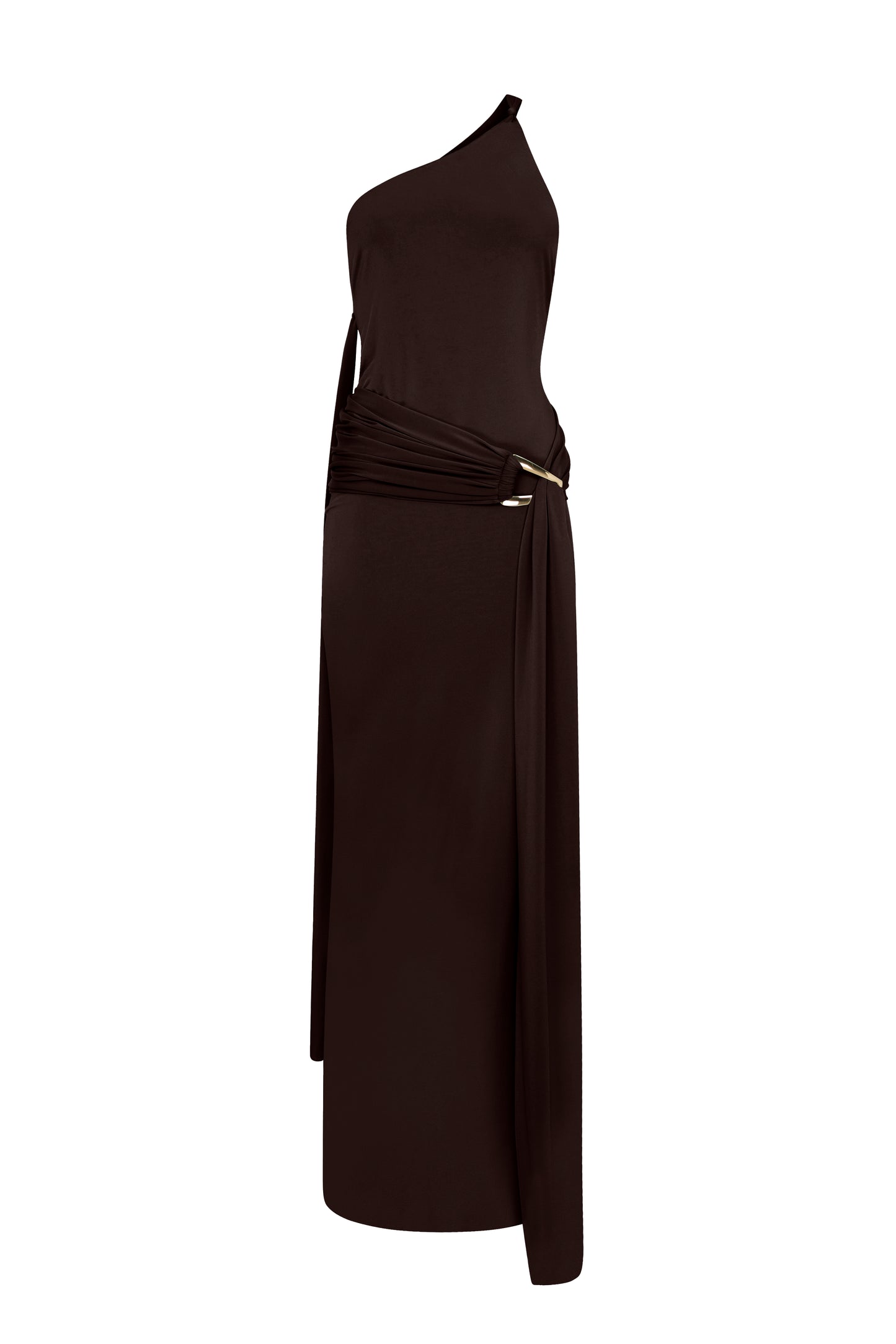 Liguria Gown in Chocolate Brown
