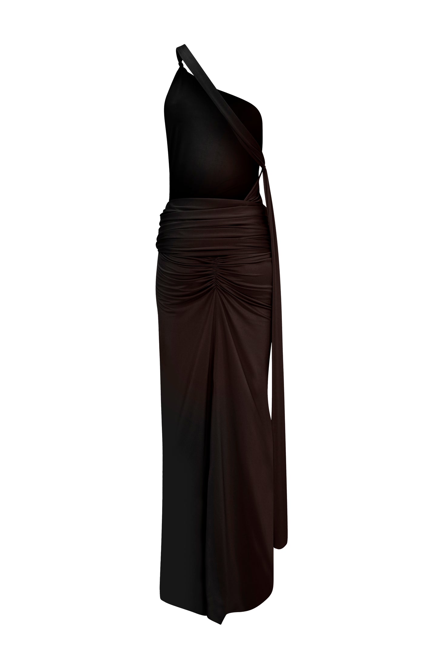 Liguria Gown in Chocolate Brown