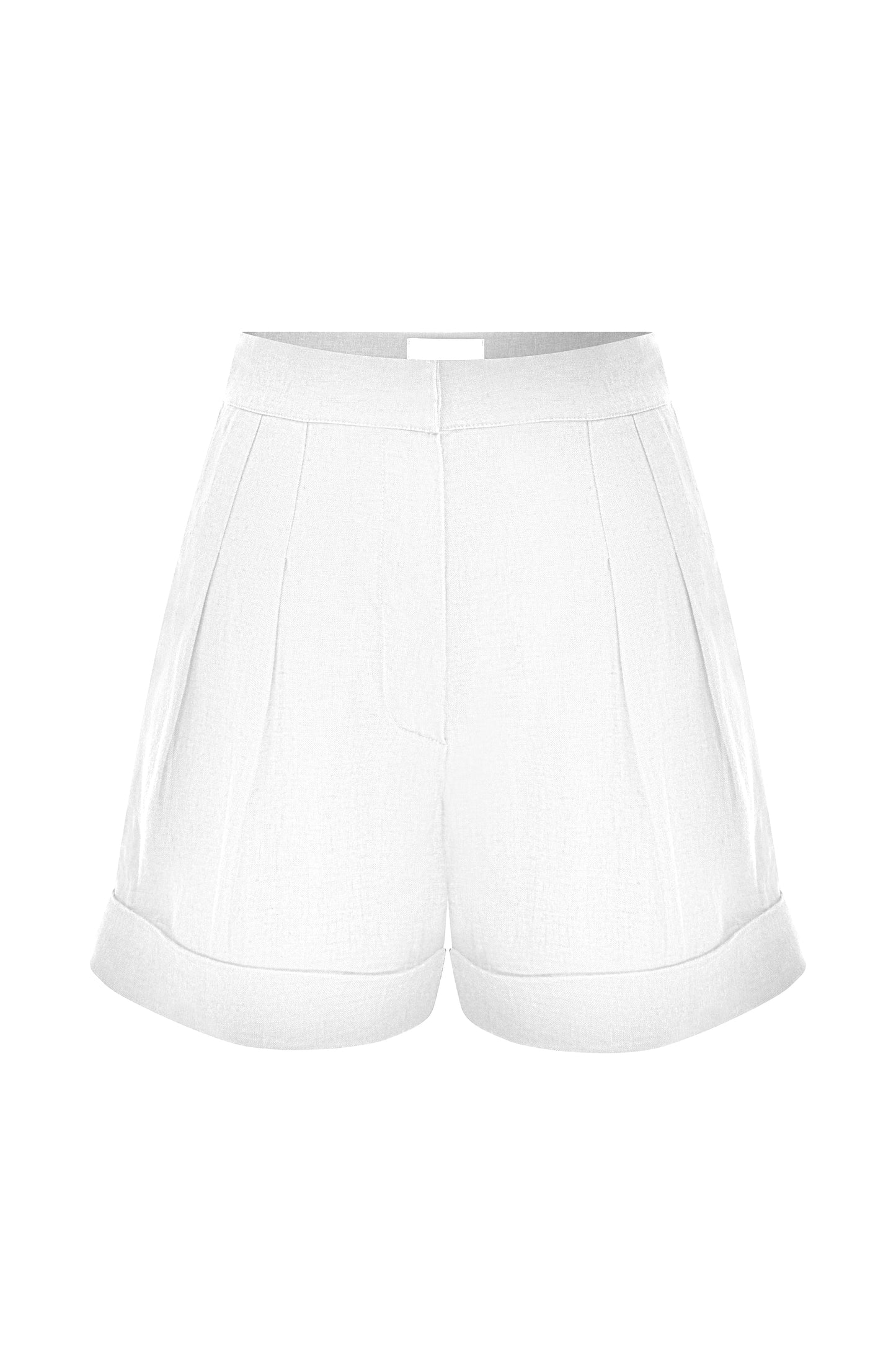 Adelle Linen Shorts in White