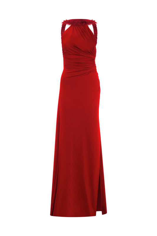 Eleran Gown in Chili Red