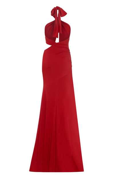 Mya Gown in Chili Red