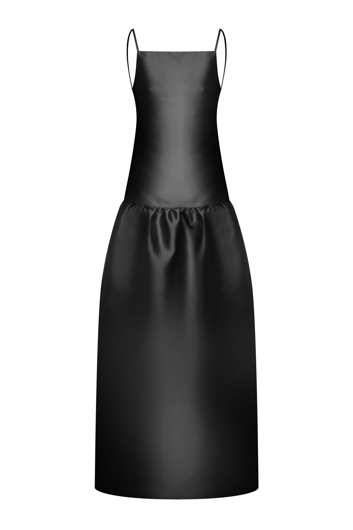 Ella Black Gown in Taffeta