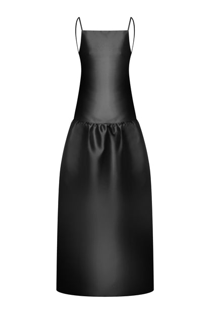 Ella Black Gown in Taffeta