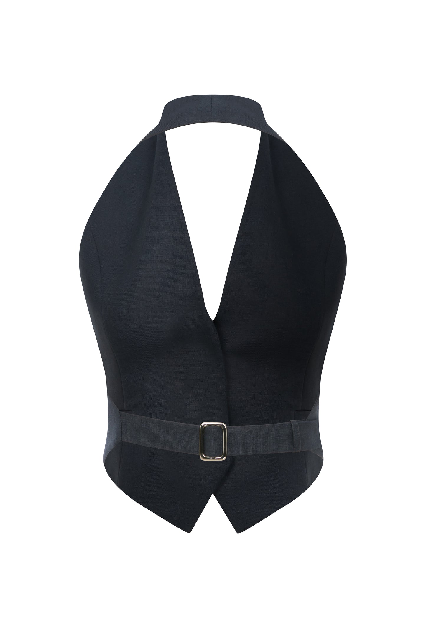 Evy Linen Vest in Navy